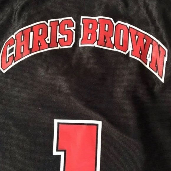 Men’s Rare Chris Brown Vintage CBE Basketball Jersey number 1 New Size Large - Picture 3 of 6
